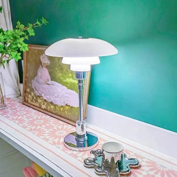DiskLume - Metal Bordlampe med Lavt Design
