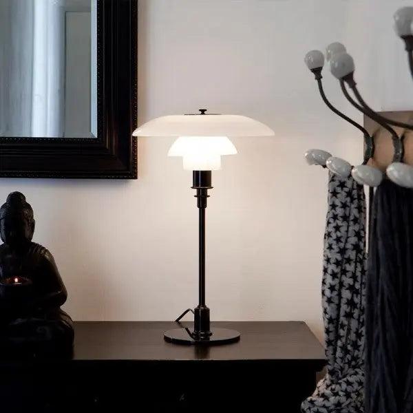 DiskLume - Metal Bordlampe med Lavt Design