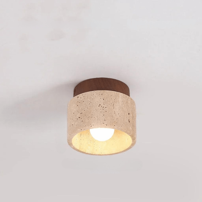 Travertin Glow - Elegante Deckenleuchte für die Treppe