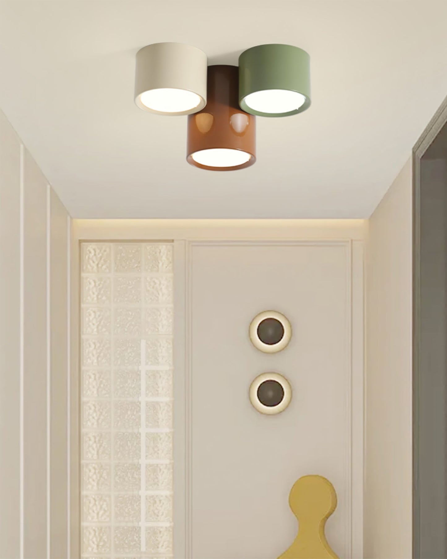 LuxeAsher - Ceiling Light with Combined Elements and Subtle Lighting