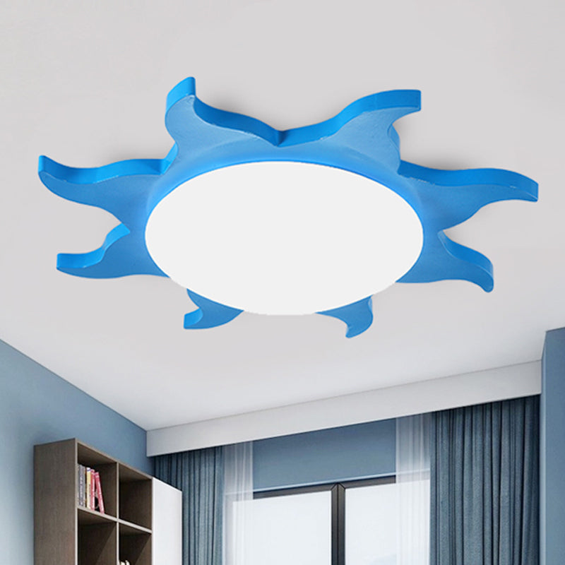 CartoonSun - Acryl- und Holz-Deckenleuchte