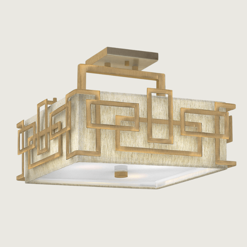 DrieLicht - Semi-Flush Ceiling Light Bronze