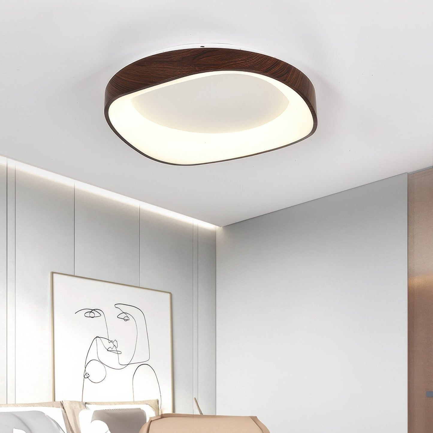 TimberGlow | Kunstnerisk Træloftlampe