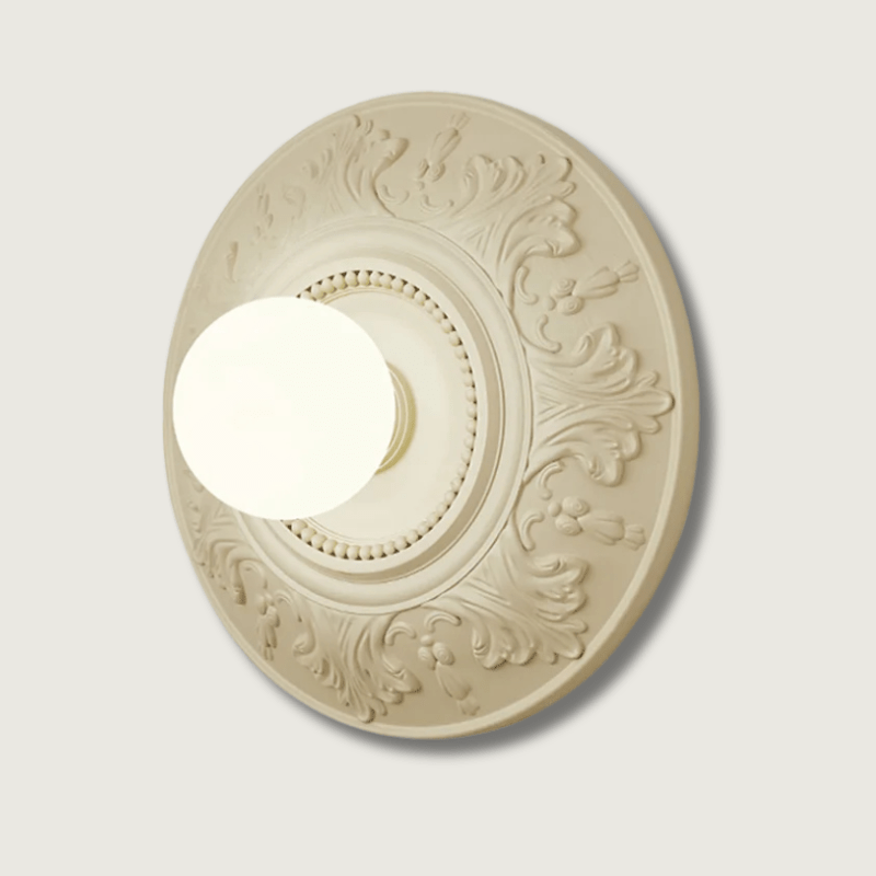 LumiParis - Round White Retro Living Room Lamp