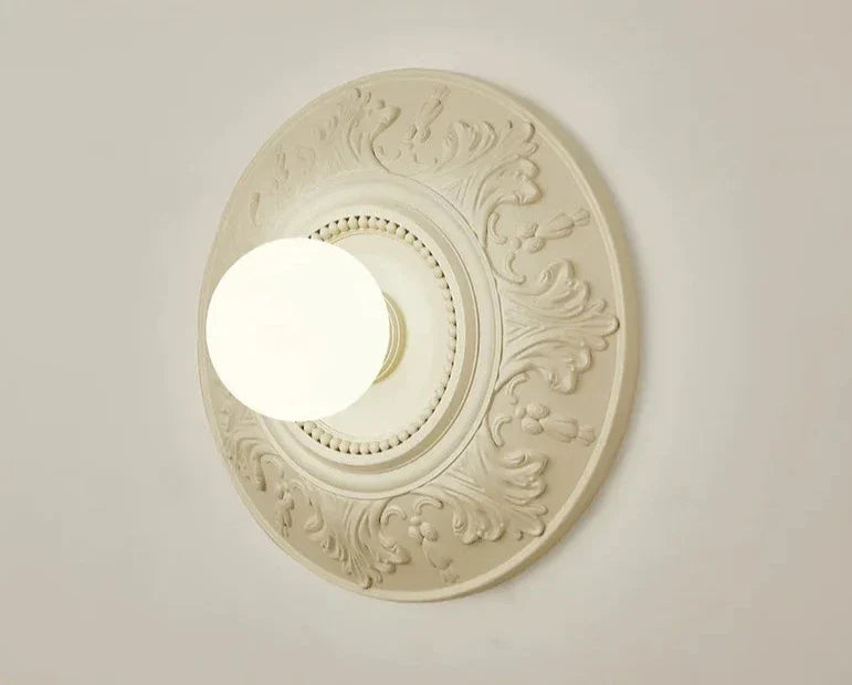 LumiParis - Round White Retro Living Room Lamp