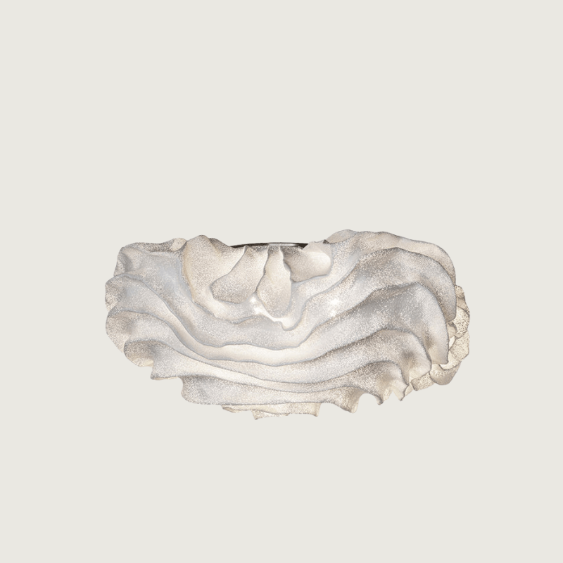 FloralAura | Elegant Flower LED Pendant Light in White Metal