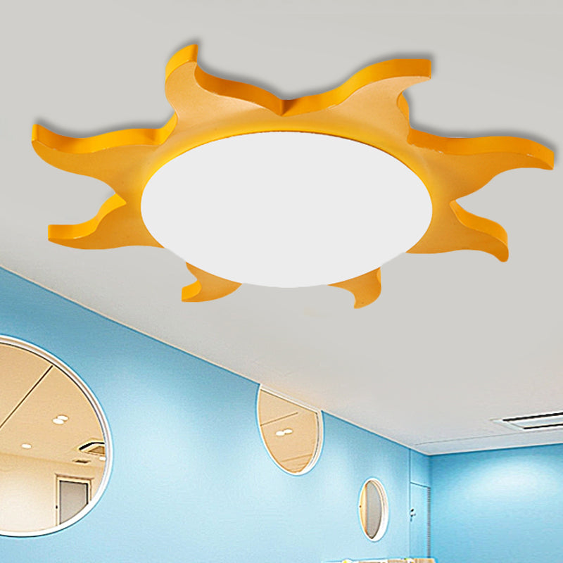 CartoonSun - Acryl- und Holz-Deckenleuchte