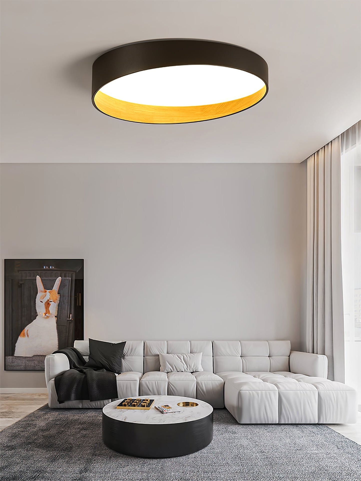 LuxeAlton - Ceiling Light with Elegant Finish and Subtle Lighting