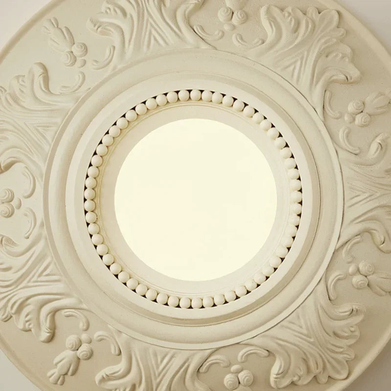 LumiParis - Round White Retro Living Room Lamp