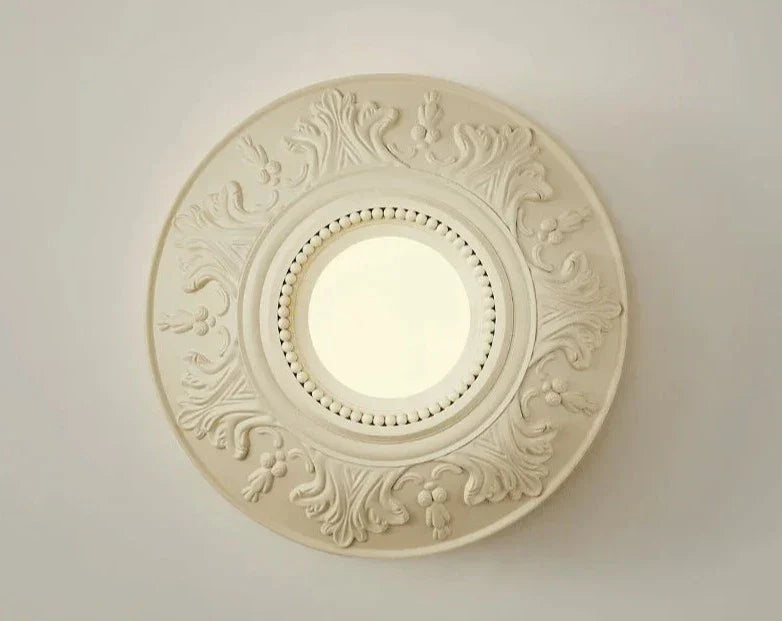 LumiParis - Round White Retro Living Room Lamp