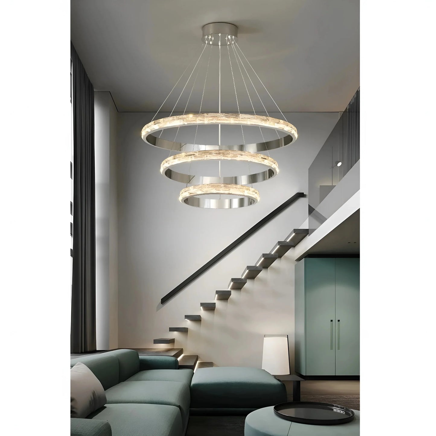 ShineWave - Moderne loftslampe i rustfrit stål