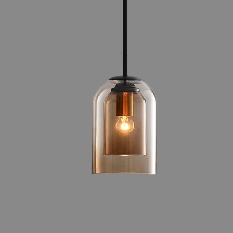 MicaLuxe | Retro-Hängeleuchte mit Doppelglas