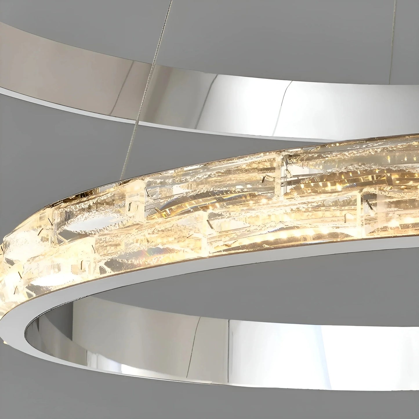 ShineWave - Moderne loftslampe i rustfrit stål