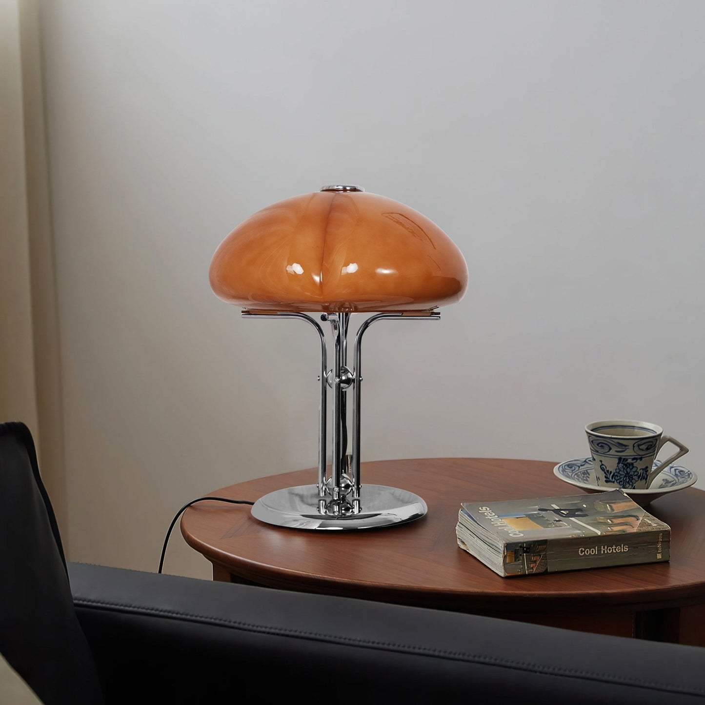 OrangeCurve - Moderne Glas Bordlampe