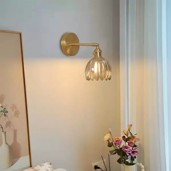 TulipeLicht - Retro Glas Væglampe