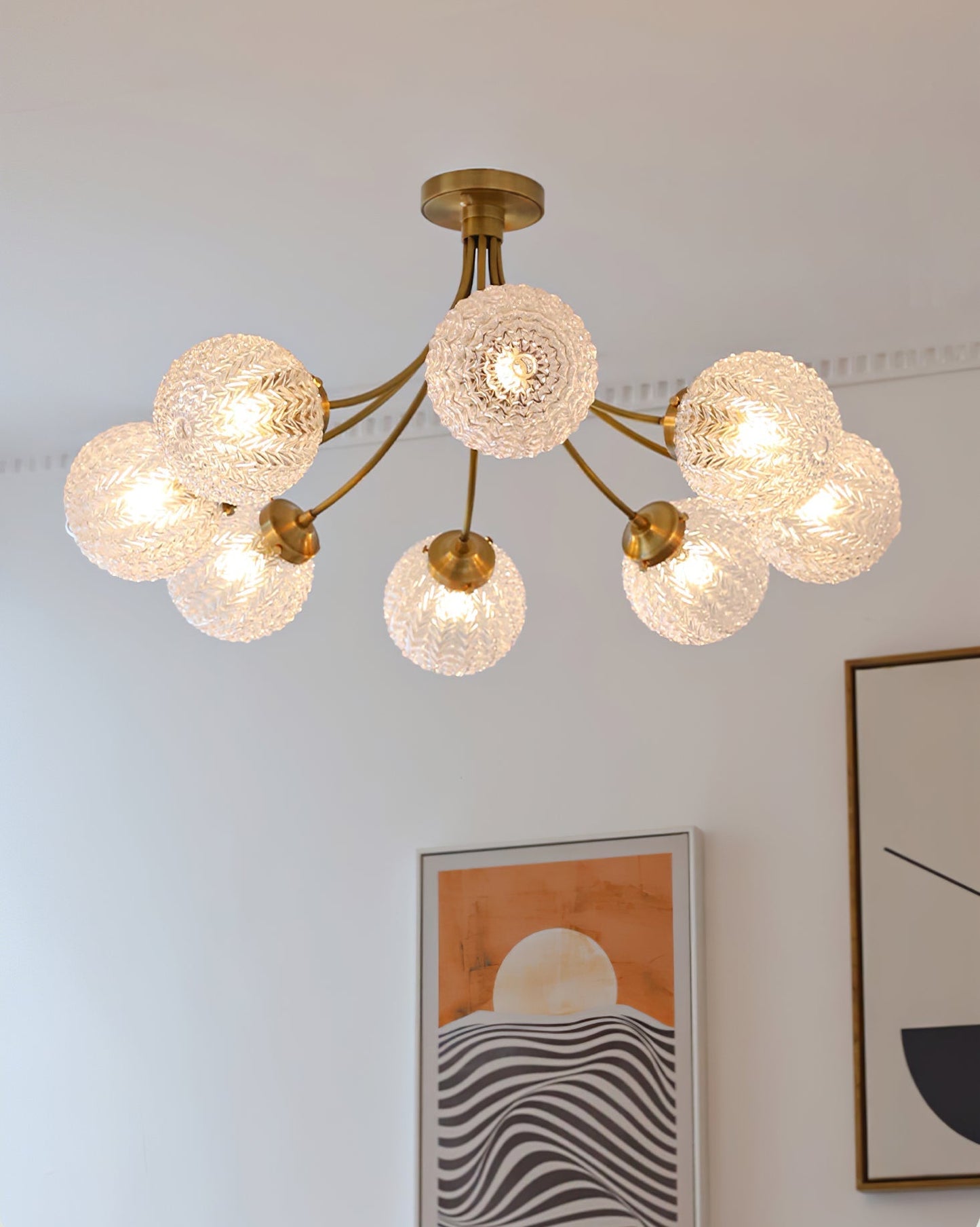 GlassLuxe - Taklampe med retro glassform og intim belysning