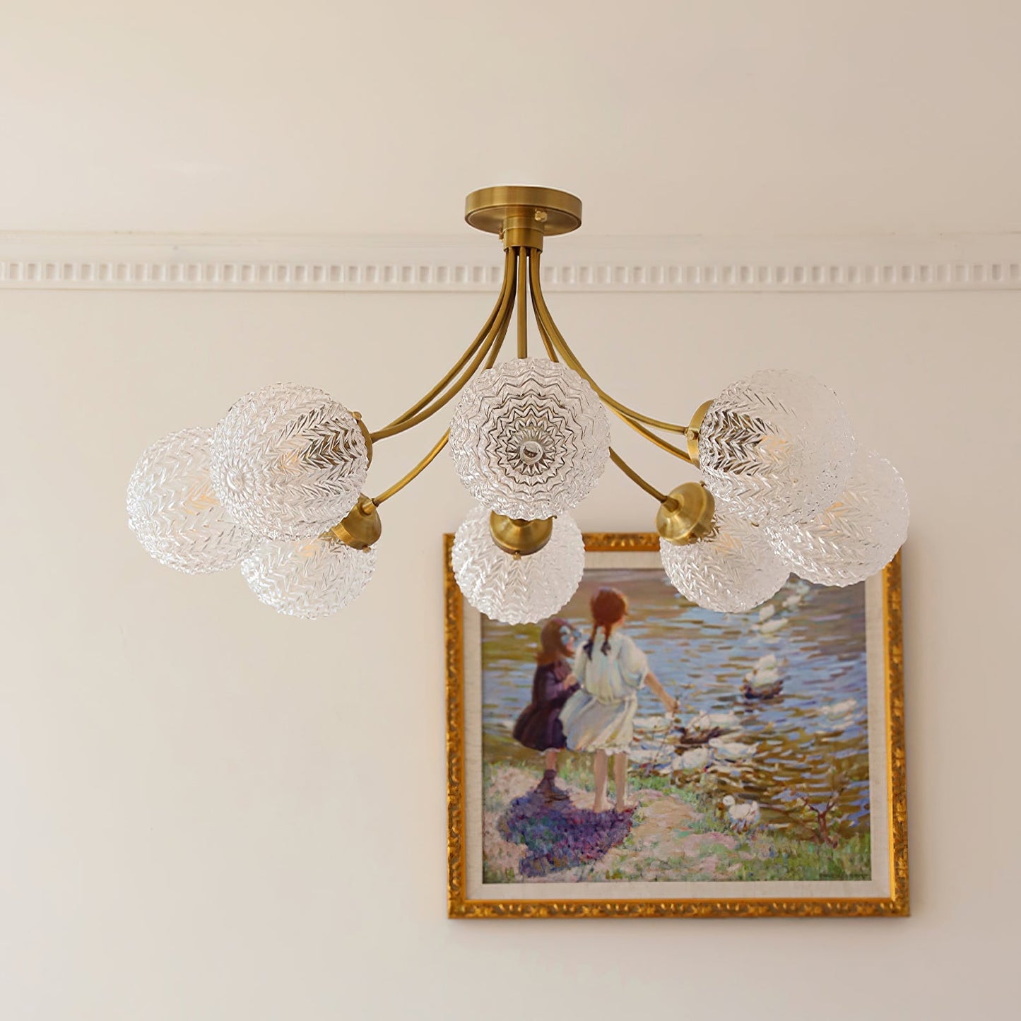 GlassLuxe - Taklampe med retro glassform og intim belysning