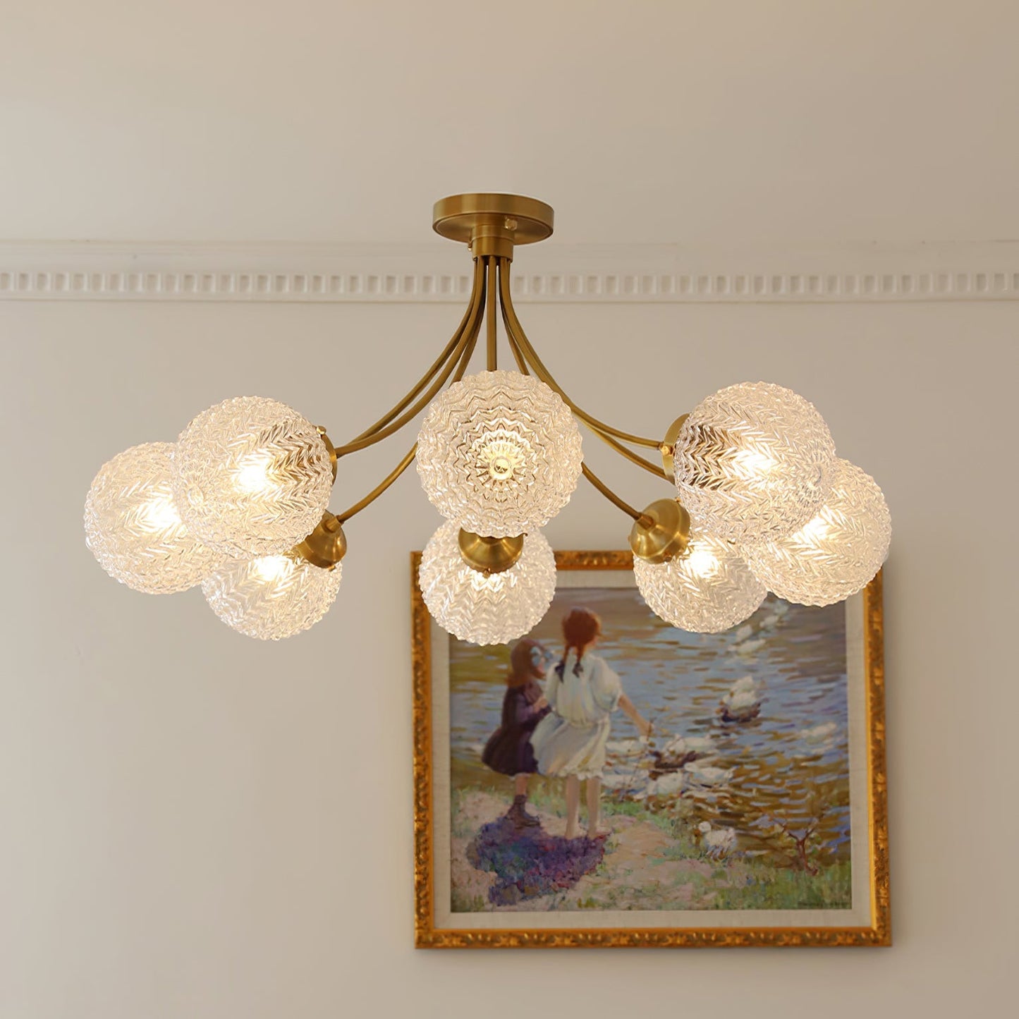 GlassLuxe - Taklampe med retro glassform og intim belysning