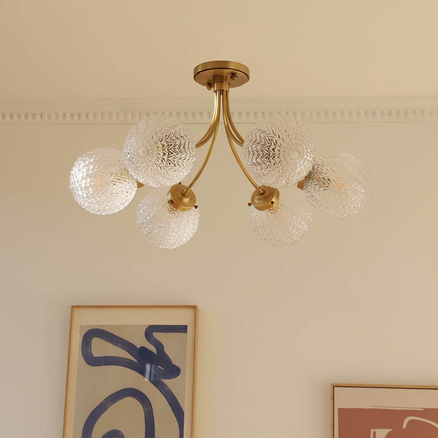 GlassLuxe - Taklampe med retro glassform og intim belysning