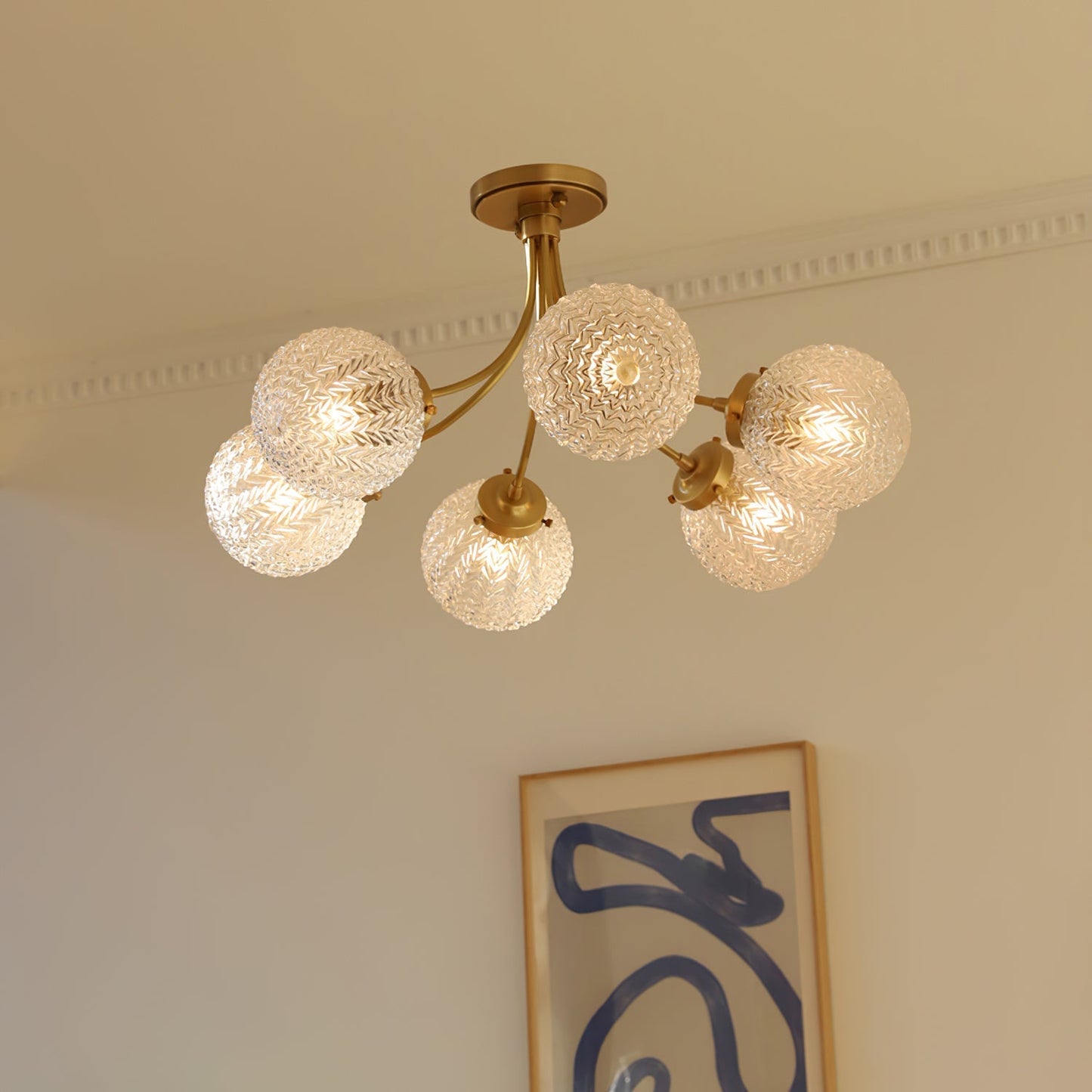 GlassLuxe - Taklampe med retro glassform og intim belysning