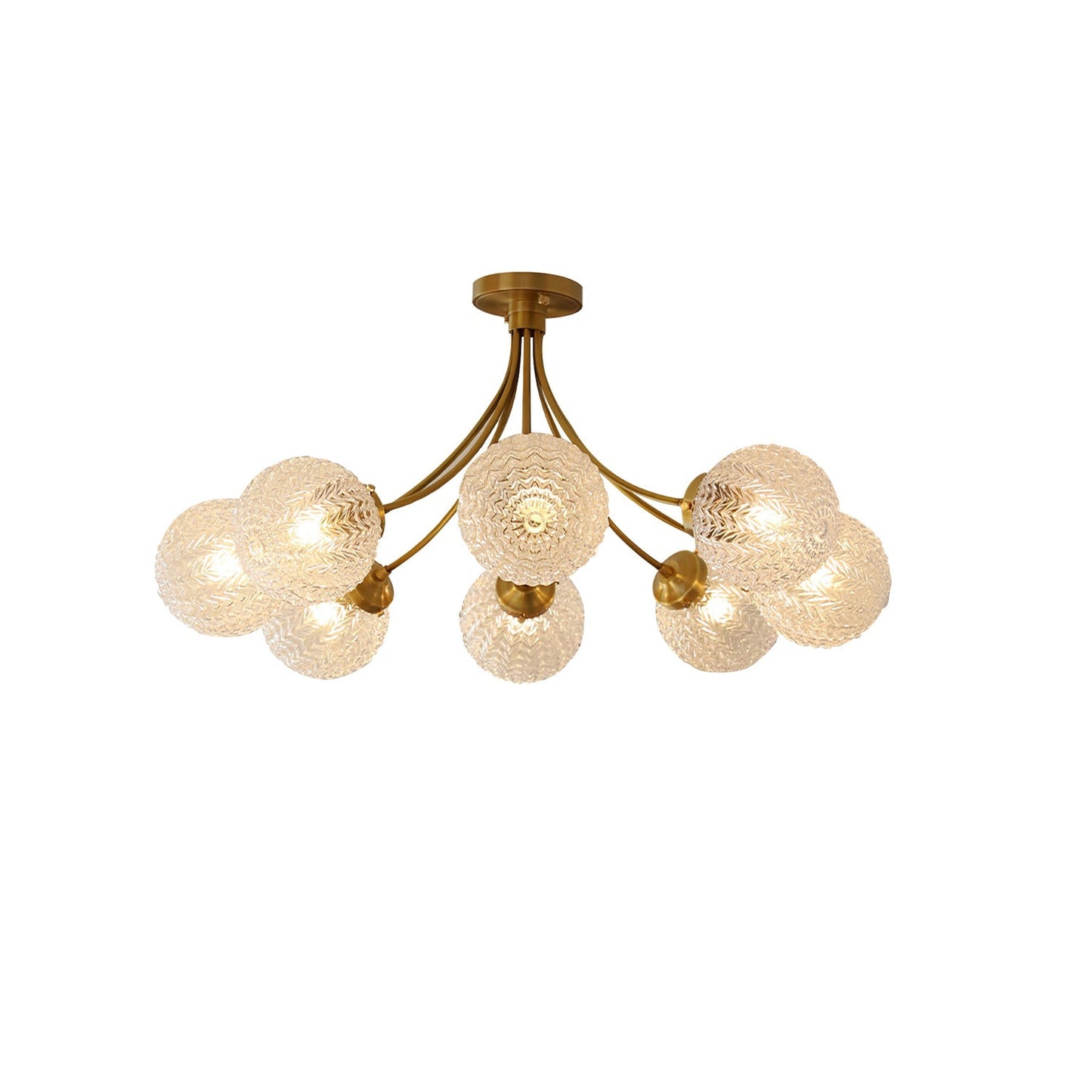 GlassLuxe - Taklampe med retro glassform og intim belysning
