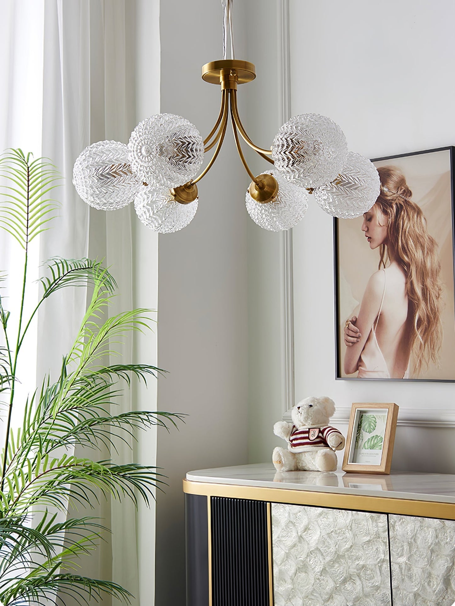 GlassLuxe - Taklampe med retro glassform og intim belysning