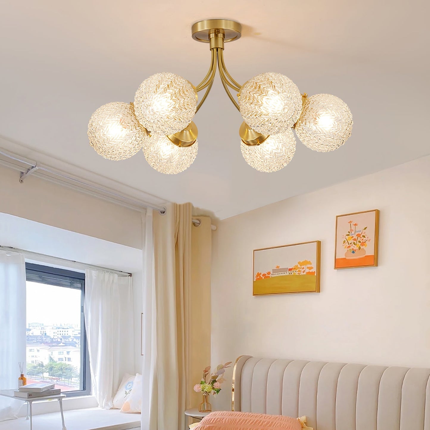 GlassLuxe - Taklampe med retro glassform og intim belysning