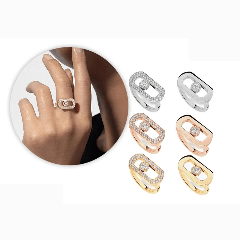 UniqueSparkle - Bague en argent sterling S925