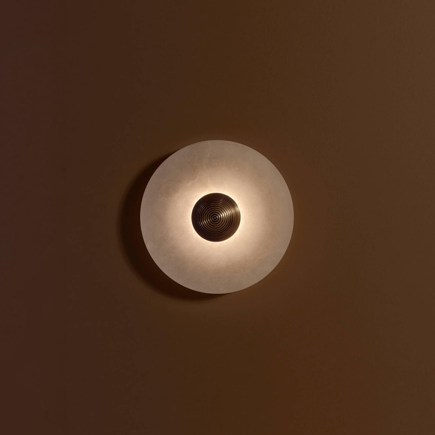 GlowMarble - Lampe murale ronde en marbre atmosphérique pour des accents élégants