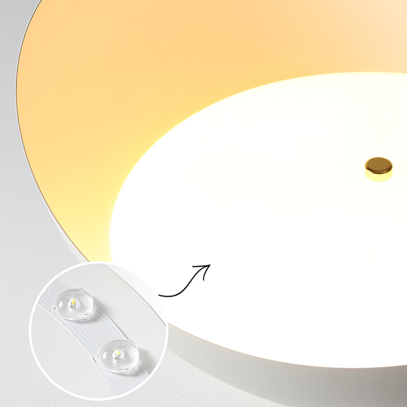 HaloLuxe - Elegant LED taklampe med tidløs sirkulær design