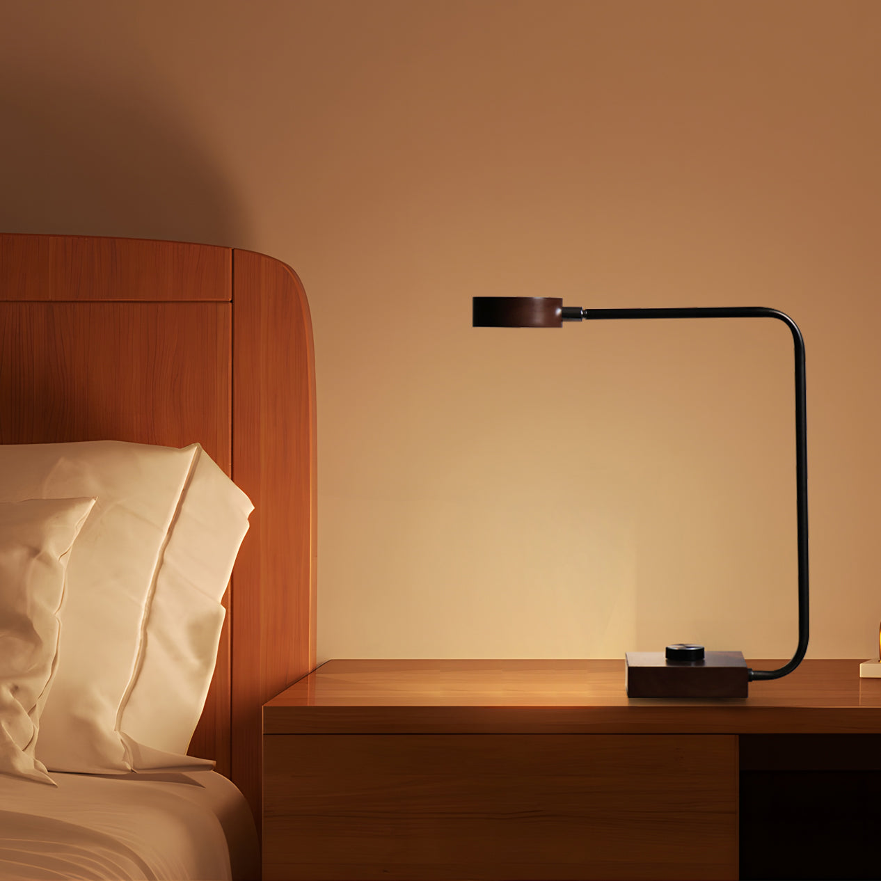 RondoGlow - Lampe de table à forme ronde élégante et éclairage subtil