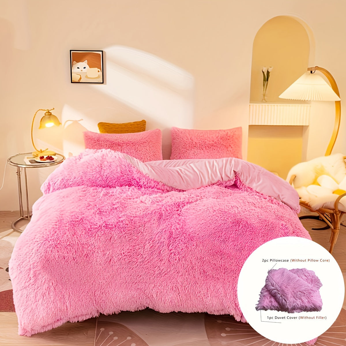 LushNest - Luxe Velvet Duvet Cover Set with Pillowcases