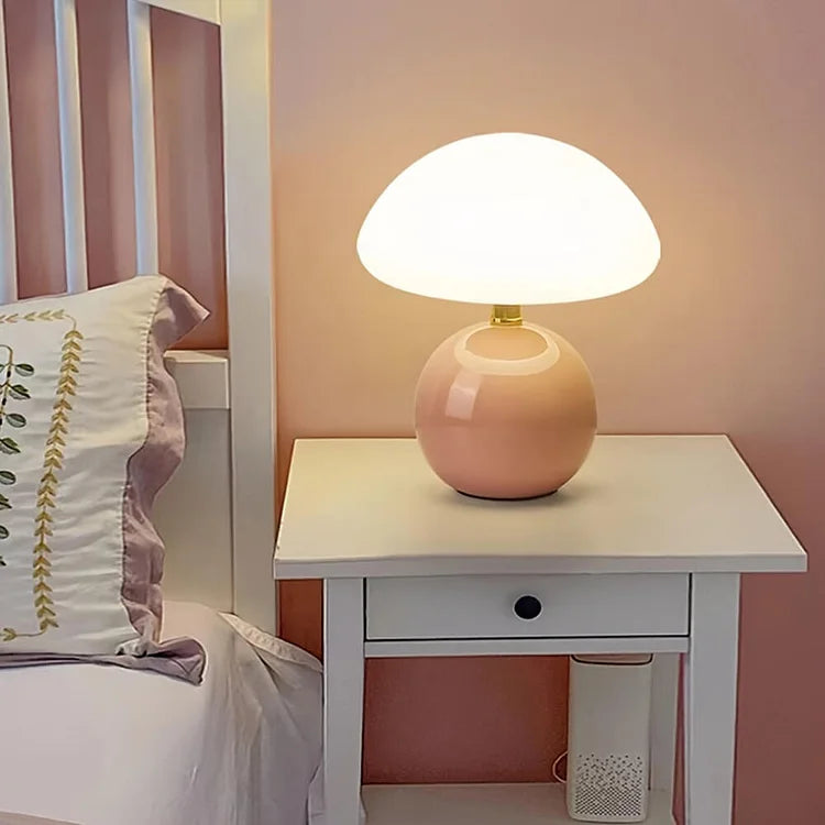 MushroomGlow - Elegante Franse Tafellamp