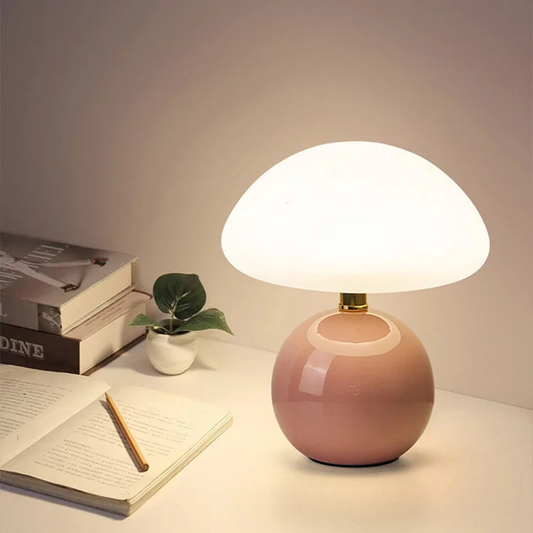 MushroomGlow - Elegante Franse Tafellamp