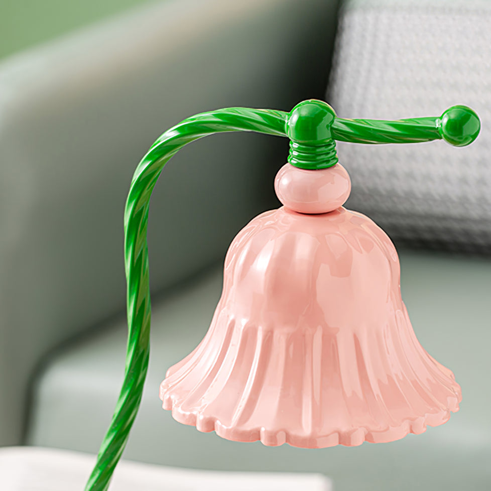 PetalLuxe – Elegant Table Lamp with Pink Flower Design