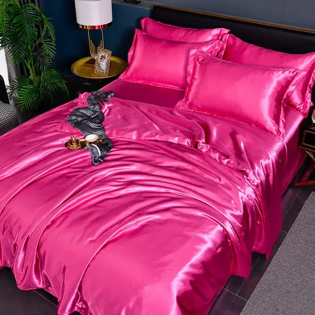 PureLuxe - Eleganter Satin Bettbezug
