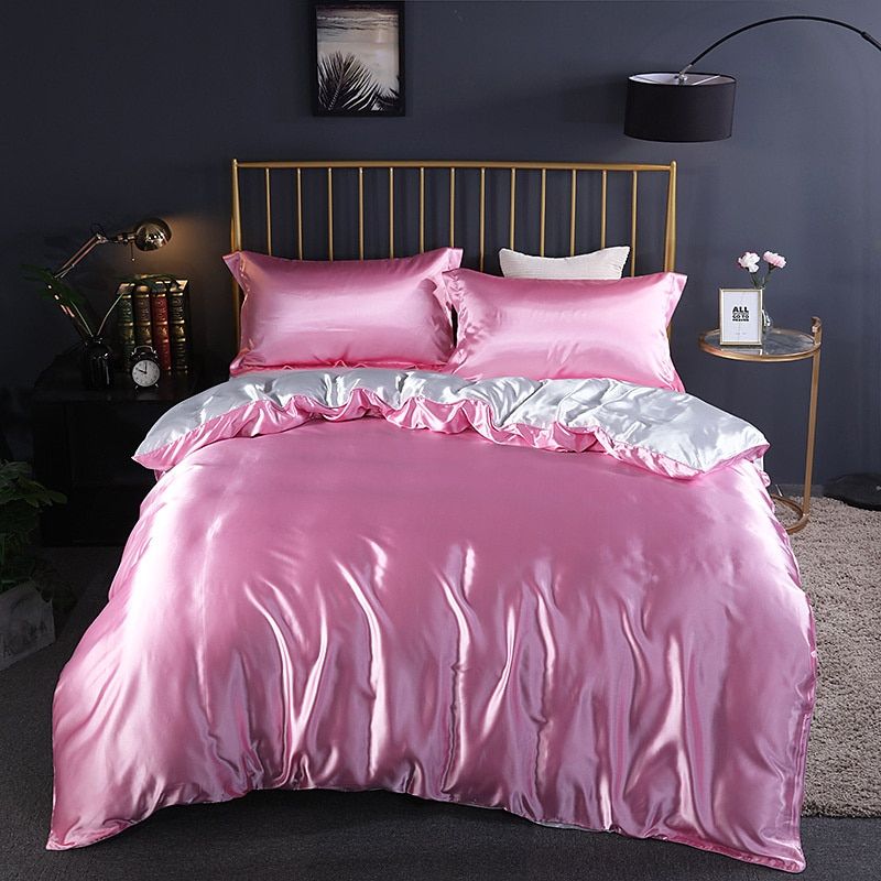 PureSilk - 4-teiliges Luxus-Bettwäsche-Set aus Seide