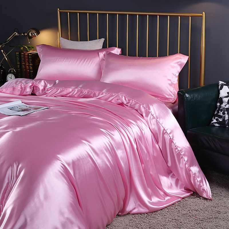 PureSilk - 4-teiliges Luxus-Bettwäsche-Set aus Seide