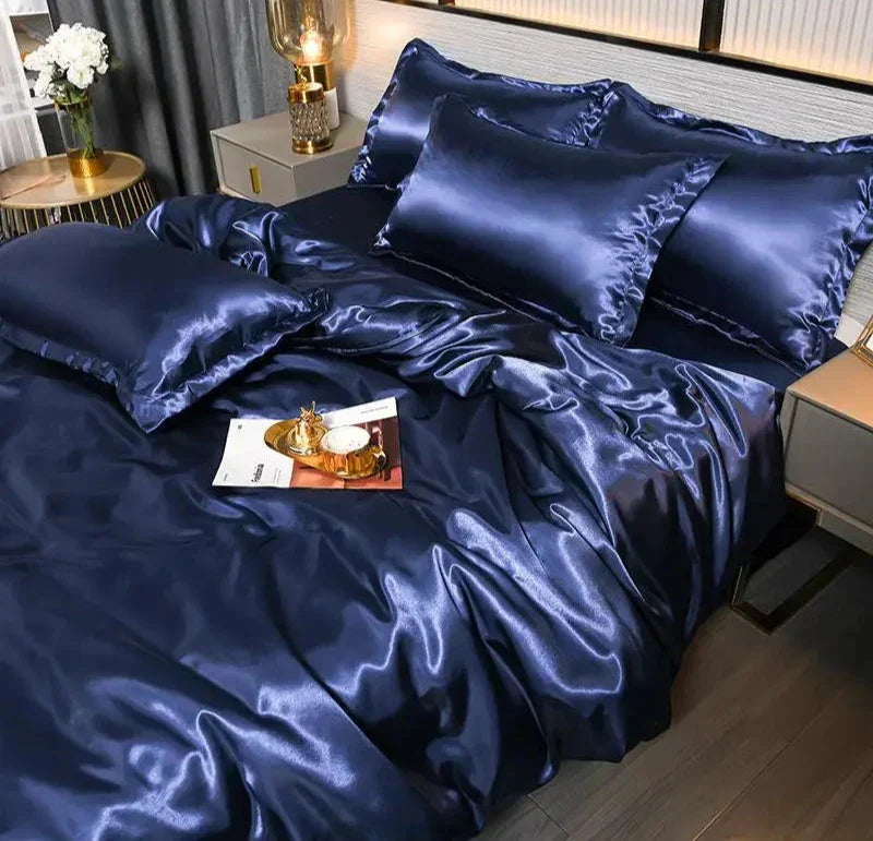 PureLuxe - Eleganter Satin Bettbezug