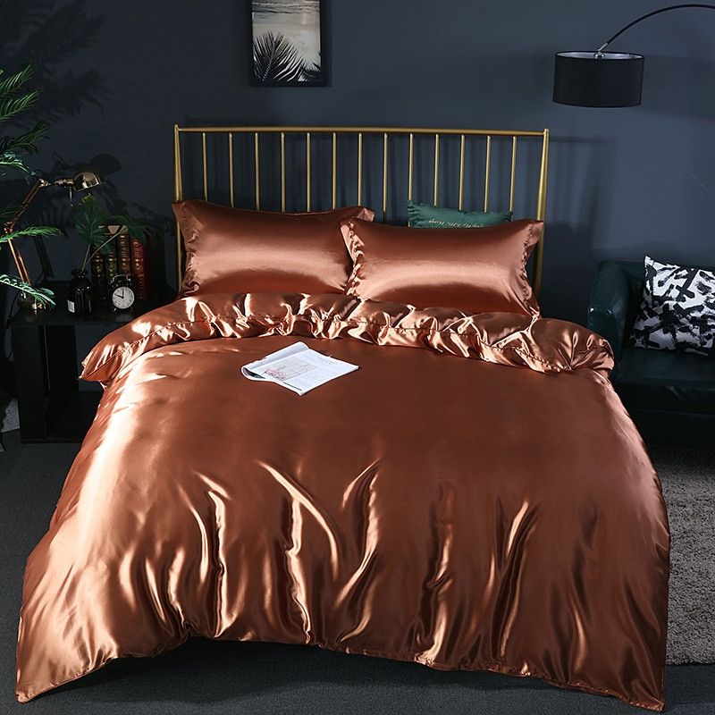 PureSilk - 4-teiliges Luxus-Bettwäsche-Set aus Seide