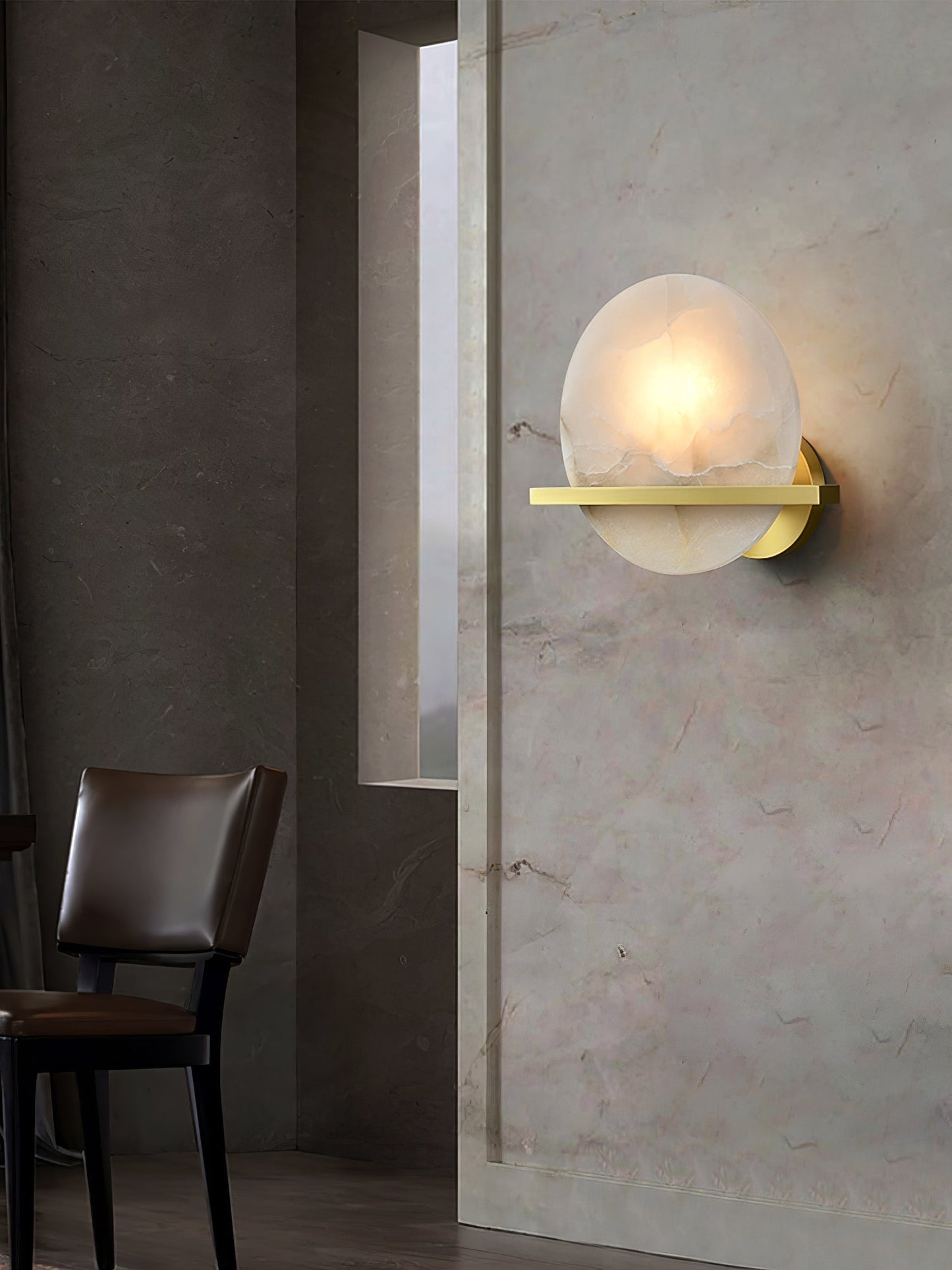 NordicLuxe - Marmor Wandlampe