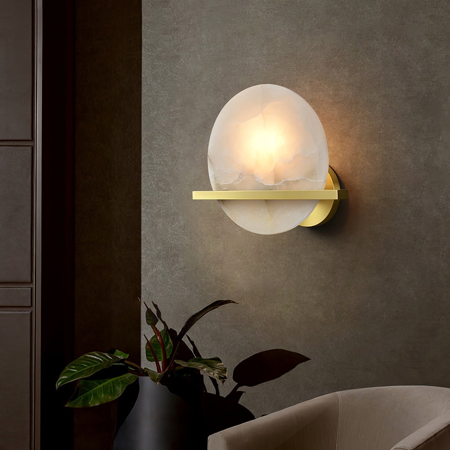 NordicLuxe - Marmor Wandlampe