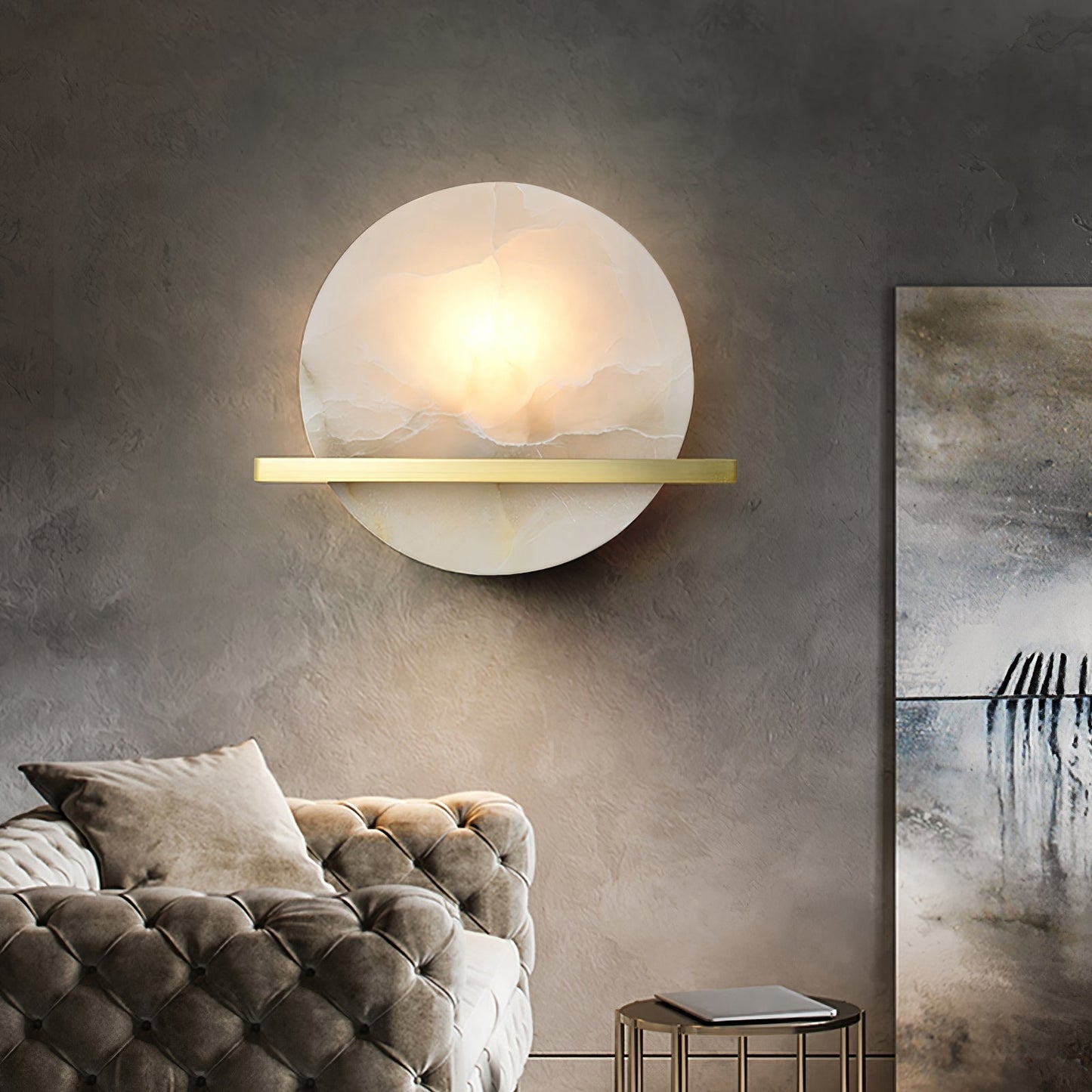NordicLuxe - Marmor Wandlampe