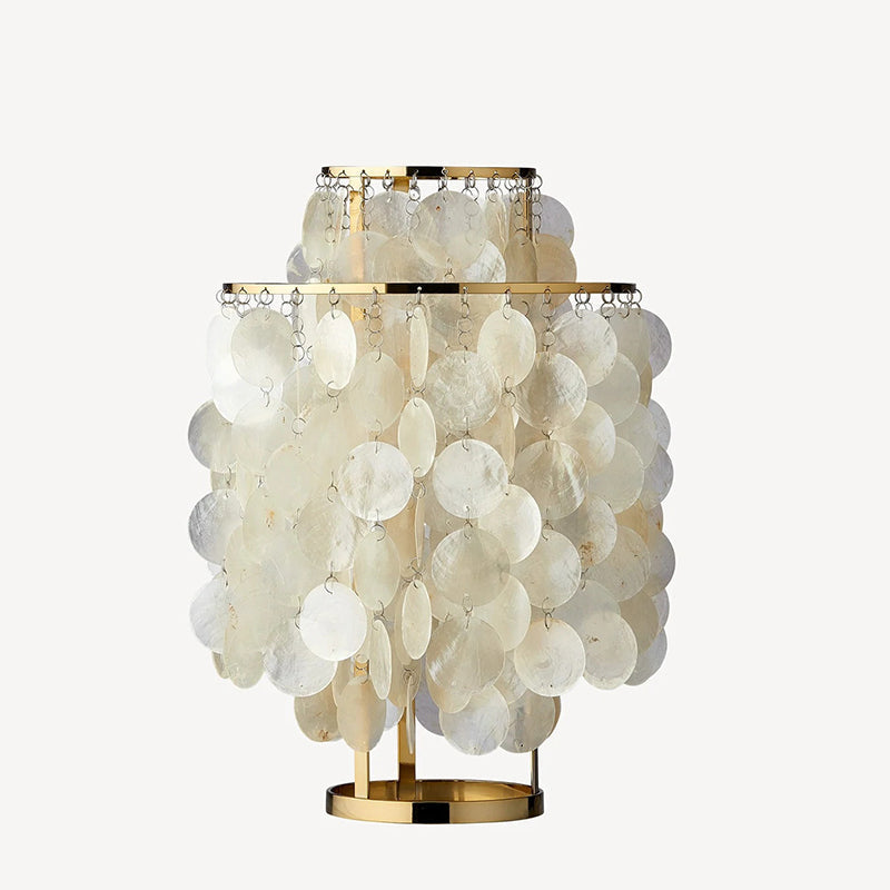 SeashellLuxe - Table Lamp with Elegant Shell Design and Cosy Lighting