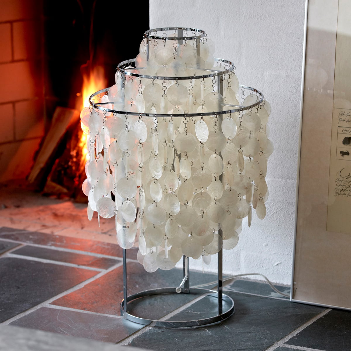 SeashellLuxe - Table Lamp with Elegant Shell Design and Cosy Lighting