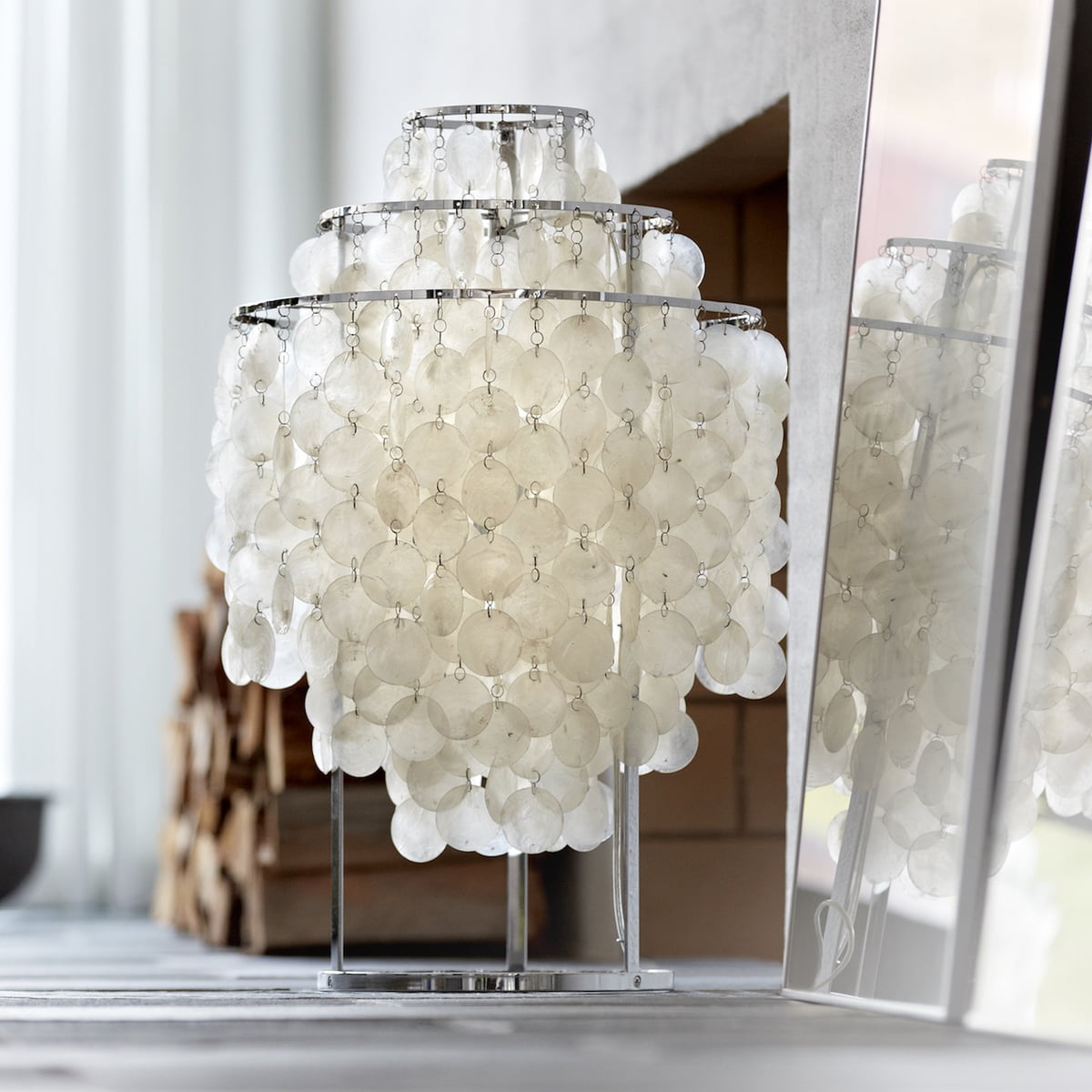 SeashellLuxe - Table Lamp with Elegant Shell Design and Cosy Lighting