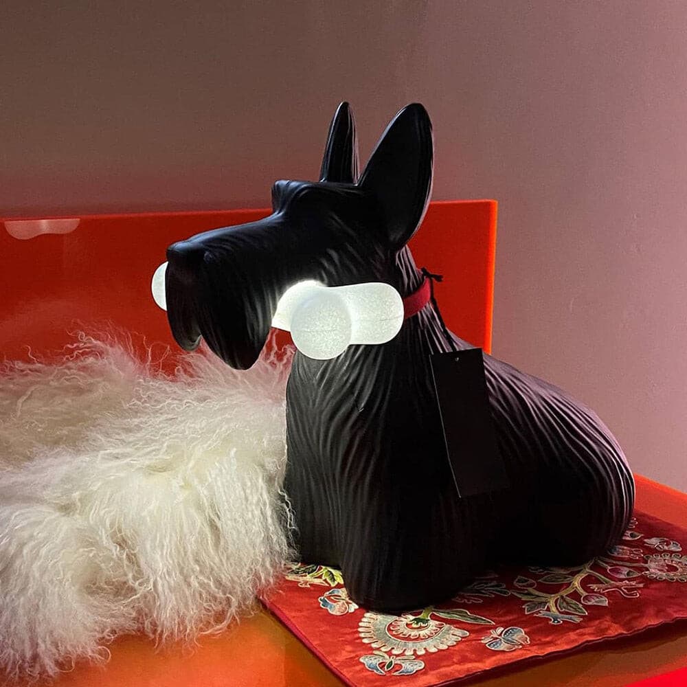 FidoGlow - Bedårende Scottie Hund Bordlampe
