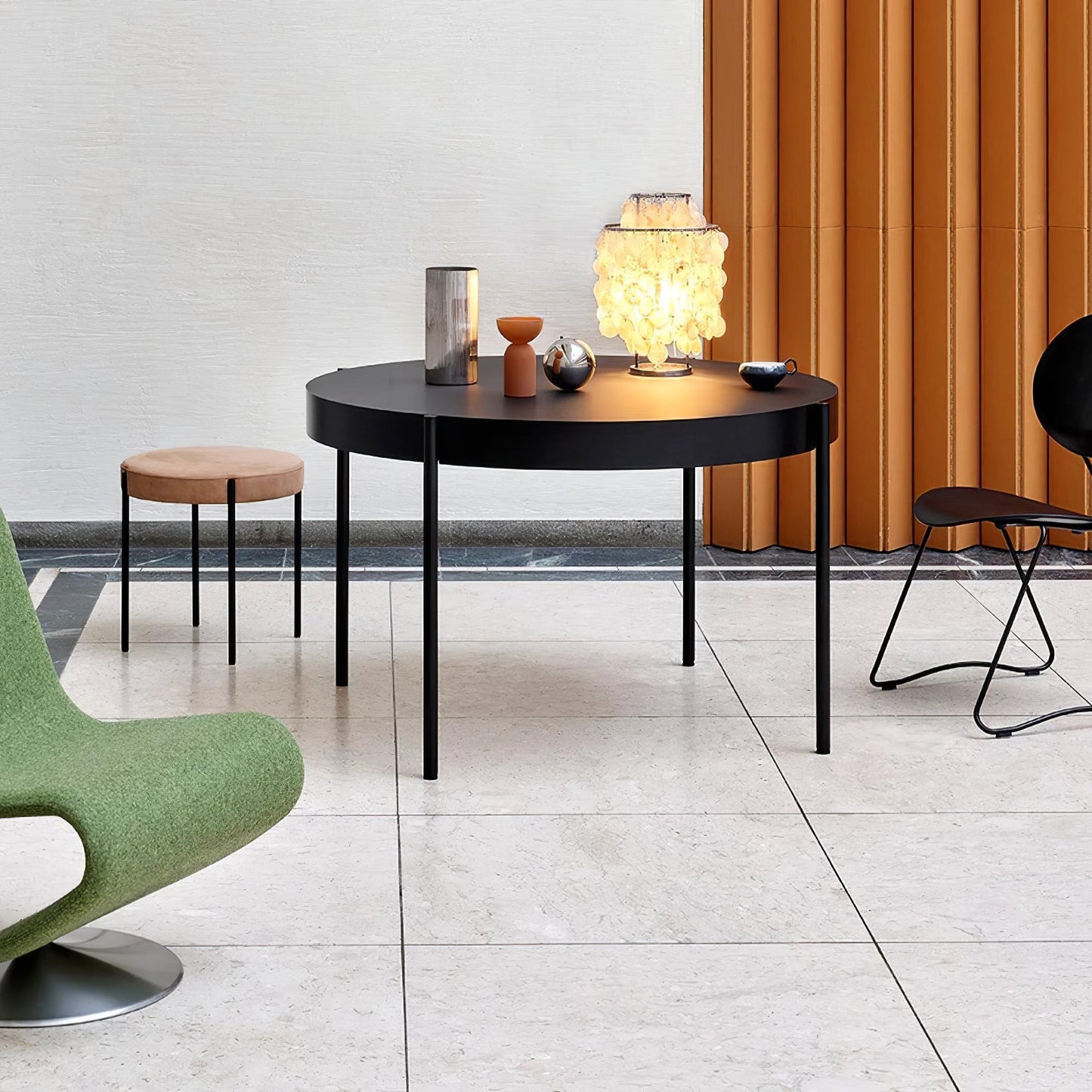 SeashellLuxe - Table Lamp with Elegant Shell Design and Cosy Lighting