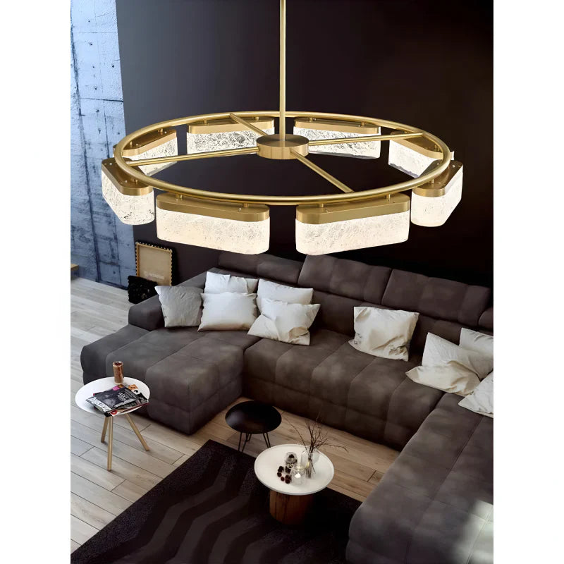 RivaLuxe - Luxe Black Geometric Pendant Light