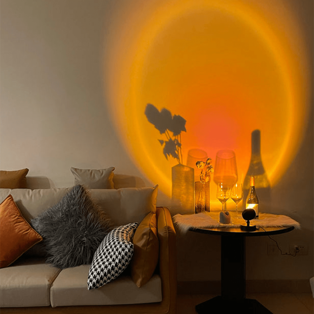RetroRay - Bordlampe med solnedgangseffekt
